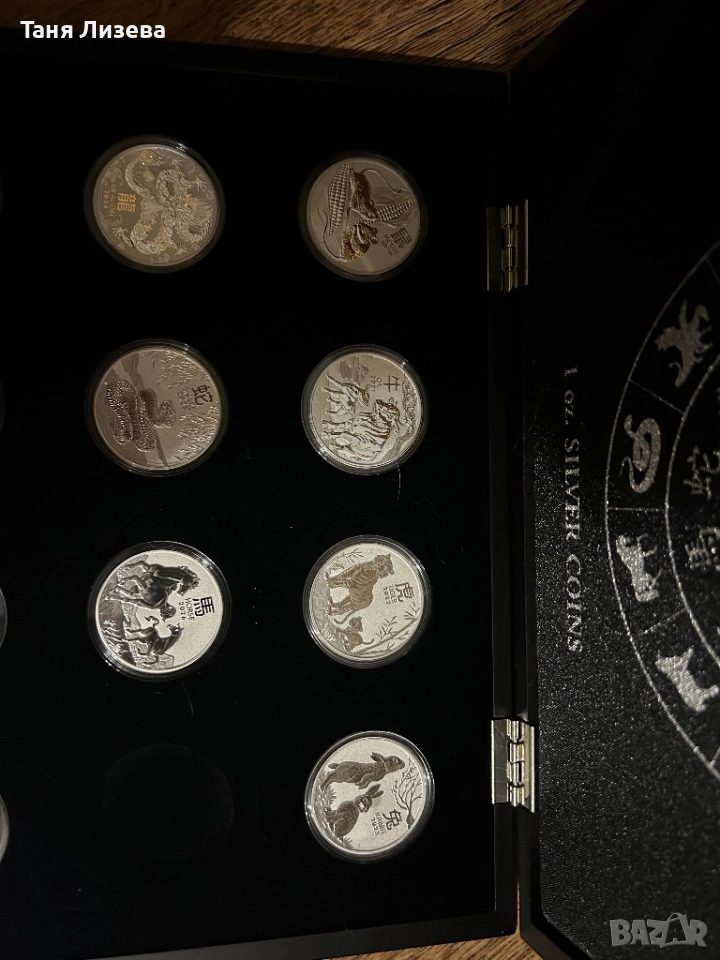 Цялата излезла досега серия на  лунар 3, 1 унция, снимка 1