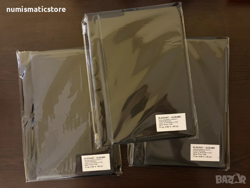 Класьор ELEGANT за 300 монети с 14 листа , черен, снимка 1