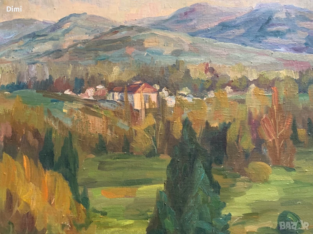 КОЛЬО СЕДЛАРСКИ пейзаж – масло, снимка 1