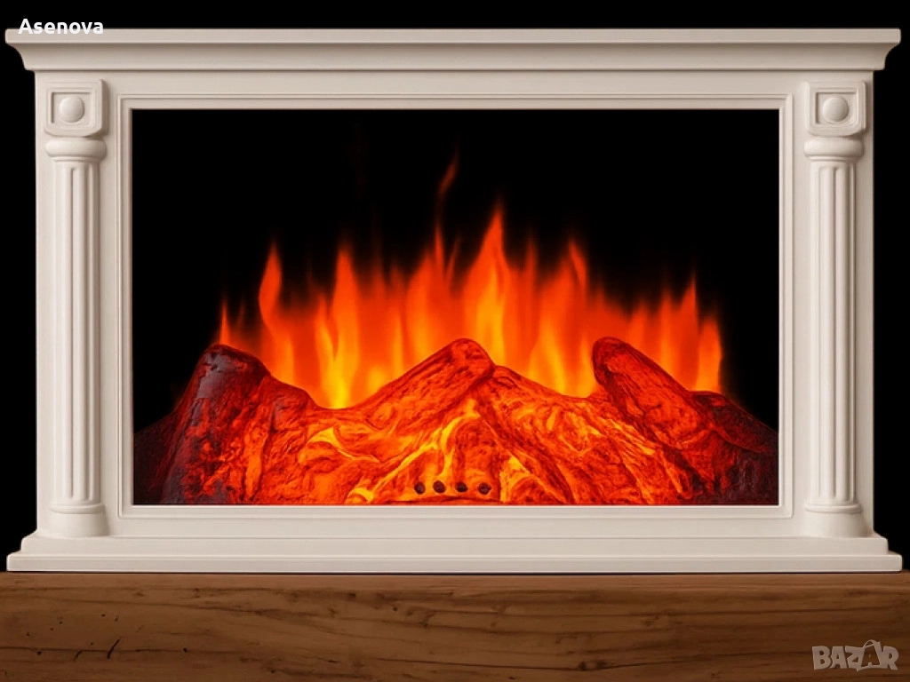 Голяма LED камина с ефект на жар – уют и атмосфера без дим и огън SP47, снимка 1
