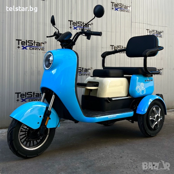 Оригинална триместна електрическа триколка LUXOR 2 2000W 23Ah NEW, високопроизводителни батерии от п, снимка 1