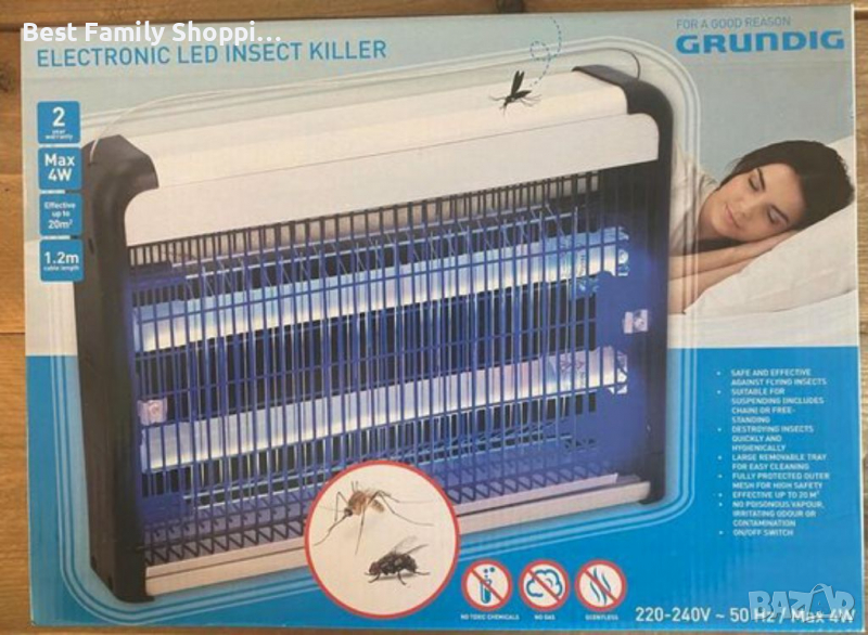 Led Лампа против комари/лампа против насекоми-Против мухи и вредители-, снимка 1