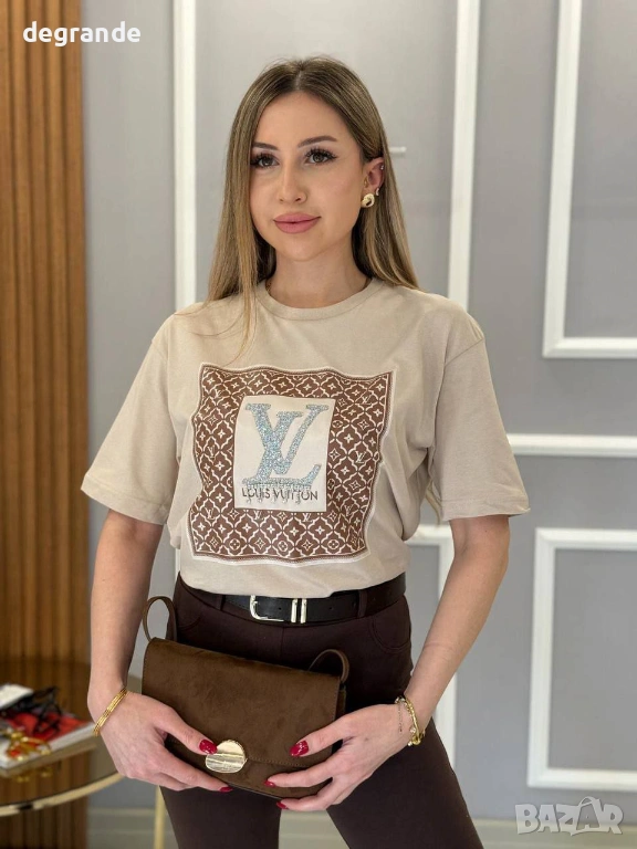 Нов Модел Дамска Тениска Louis Vuitton, снимка 1