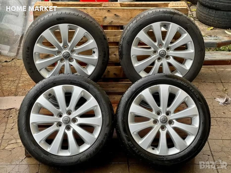 5х105 17 Лети Джанти Opel Astra Mokka ET 42 J 7 Централен отвор 56.6 Подарък Летни Гуми Goodyear 215, снимка 1