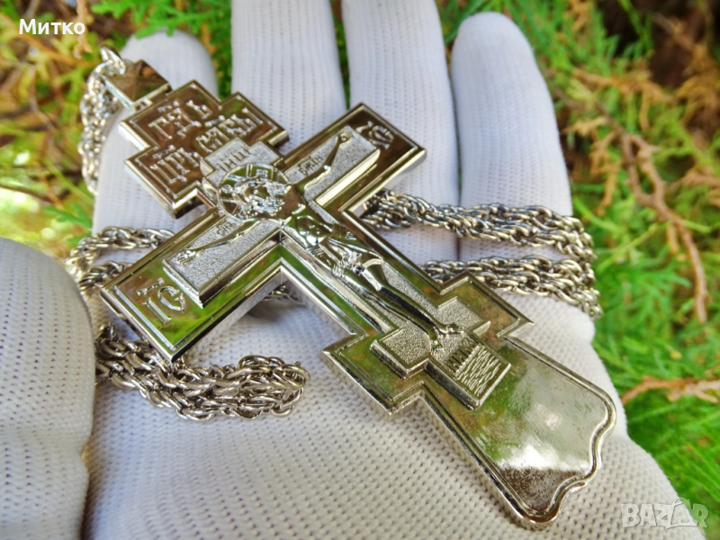 НОВ Свещенически, попски бронзов нагръден кръст 2, снимка 1
