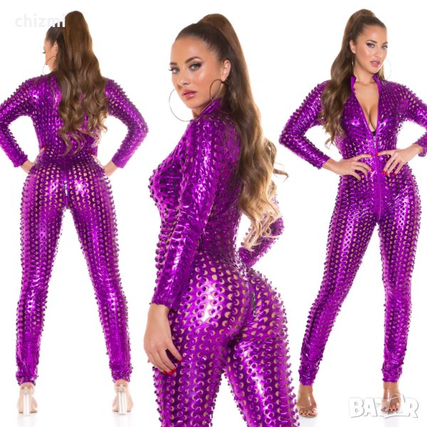 Секси гащеризон KouCla с двупосочен цип, снимка 1