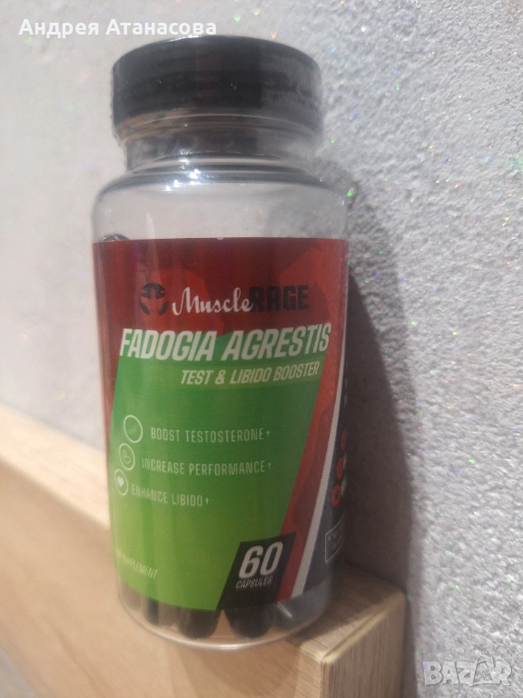 MUSCLE RAGE Fadogia Agrestis 600 mg / 60 Caps, снимка 1