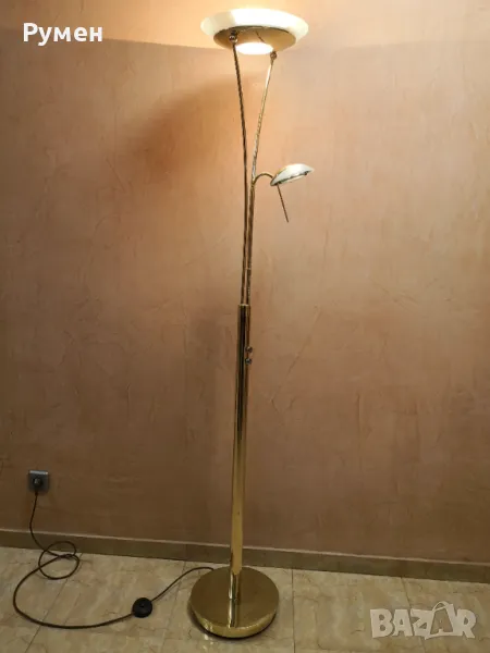Месинг подова лампа, снимка 1