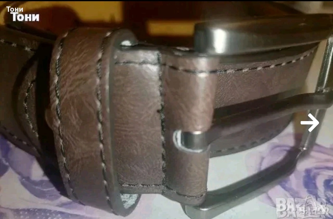 Нов Мъжки Колан Изцяло от Естествена Кожа 120см., снимка 1