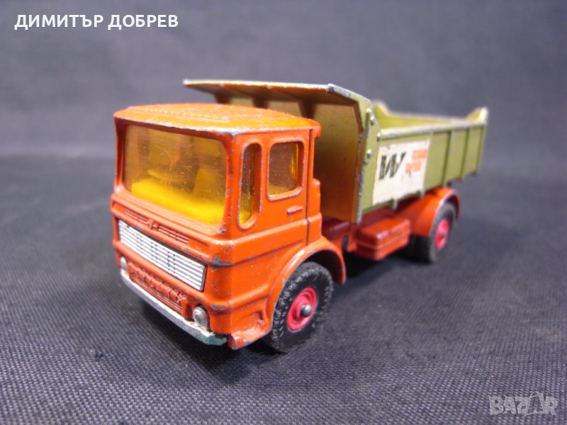 СТАРА РЕТРО МЕТАЛНА КОЛИЧКА САМОСВАЛ LEYLAND MATCHBOX KING SIZE, снимка 1