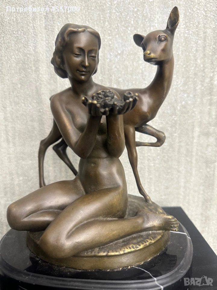 Бронзова скулптура Ernst Wenck - Оригинал, снимка 1