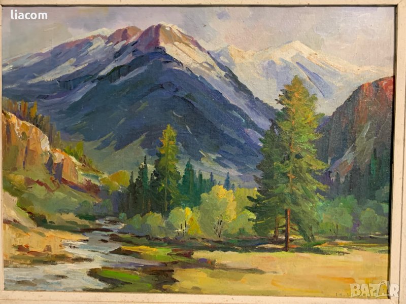 НИКОЛАЙ ИЛИЕВ голямо масло  / пейзаж, снимка 1