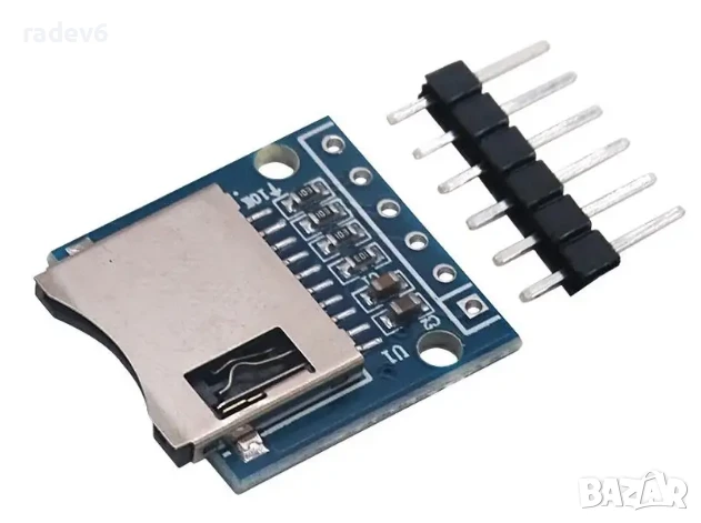 Мини модул за микро SD карта, снимка 1