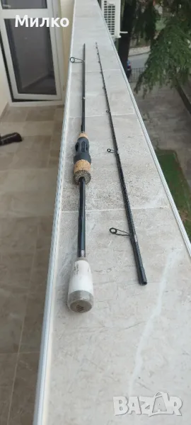 спининг въдица Mikado black crystal 2-8, 2.23, extra fast, fuji, снимка 1