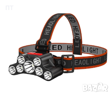 Мощен LED челник - 7 LED, 5 режима на работа, снимка 1