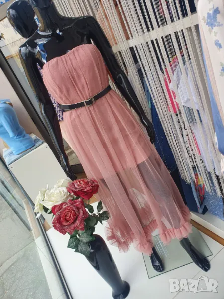 Рокля с колан , снимка 1