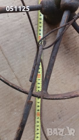 възрожденско колело от каруца, двуколка - направено на полилей , снимка 10 - Антикварни и старинни предмети - 39731473