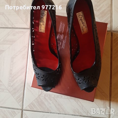 Дамски официални обувки от естествена кожа, снимка 4 - Дамски обувки на ток - 42236487