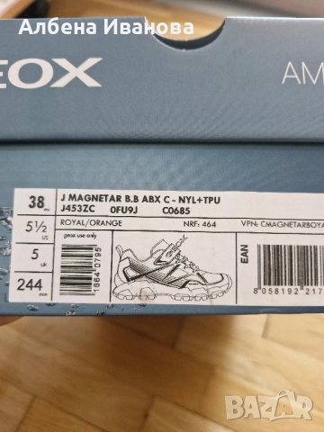 Нови Geox Amphibiox номер 38, снимка 9 - Детски маратонки - 51794665