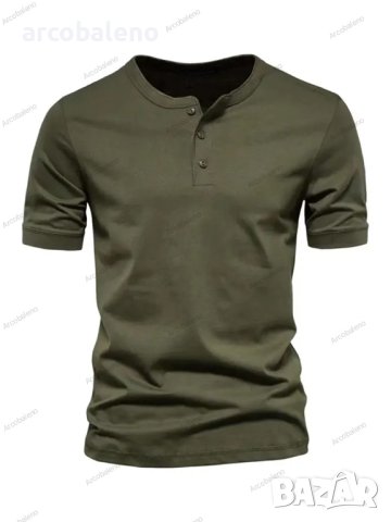 Мъжка тениска Henry Crewneck Short Sleeve T-shirt Men's Slim fit, 6цвята - 023, снимка 7 - Тениски - 41829667