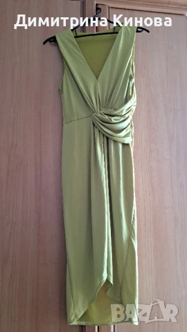 Рокля xs светло зелена, снимка 1