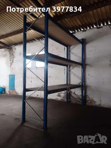 Стелажи 4/3.6/1м; 1тон на ред, снимка 1