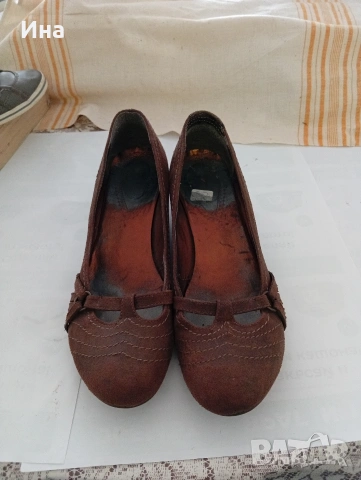 Кафяви обувки н. 41 естествена кожа, снимка 3 - Дамски ежедневни обувки - 53705270