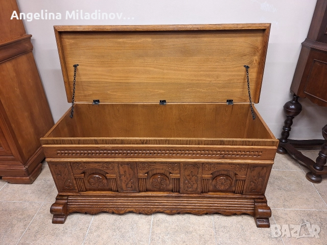 Ракла, скрин, пейка с богата дърворезба , снимка 4 - Ракли - 52818148