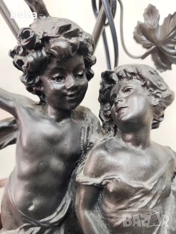 Изящна настолна лампа с впечатляващи размери и класически дизайн, снимка 8 - Антикварни и старинни предмети - 53718156