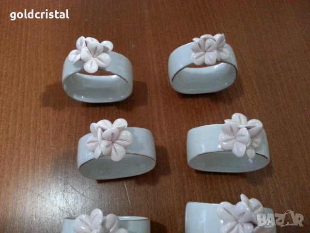 Порцеланови пръстени за салфетки рингове халки , снимка 3 - Антикварни и старинни предмети - 41101996