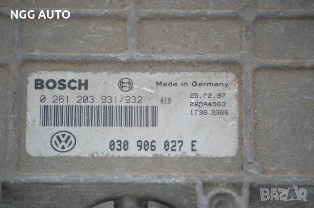 Компютър двигател за VW - Volkswagen Polo (10.1994 - 10.1999) 50 1.0, 50 к.с., Bosch 030 906 027 E, снимка 2 - Части - 39698538