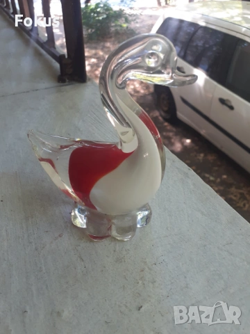 Пате Лебед Мурано, снимка 2 - Антикварни и старинни предмети - 53273908