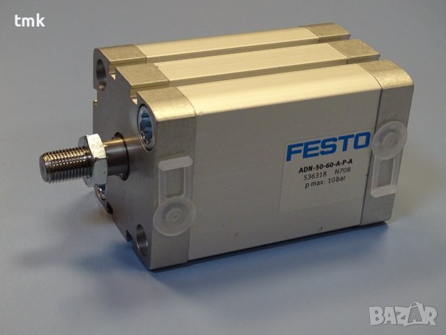 пневматичен цилиндър Festo ADN-50-60-A-P-A compact air cylinder, снимка 1 - Резервни части за машини - 40528421