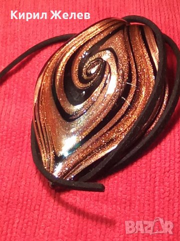 МУРАНО ВЕНЕЦИАНСКО МАРКОВО СТЪКЛО Мурано АРТ ПЕНДАНТ МЕДАЛЬОН 22824