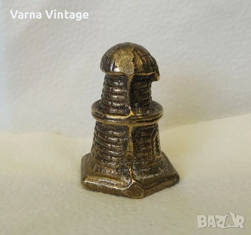 Месингова фигура Кула., снимка 2 - Антикварни и старинни предмети - 41264917