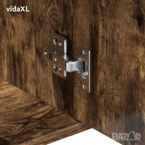 vidaXL Сайдборд, опушен дъб, 88x30x70 см, инженерно дърво, снимка 10 - Бюфети - 56147911