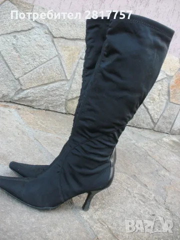 Дамски ботуши с висок ток - елегантни Nine West !, снимка 5 - Дамски ботуши - 48339131