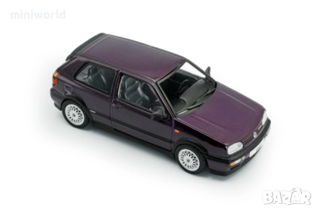 VW Golf 3 VR6 1994 - мащаб 1:43 на Solido моделът е нов в PVC дисплей-кейс, снимка 16 - Колекции - 53443736