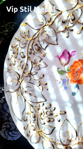 Колекционерска купа Meissen , снимка 7 - Антикварни и старинни предмети - 53845044