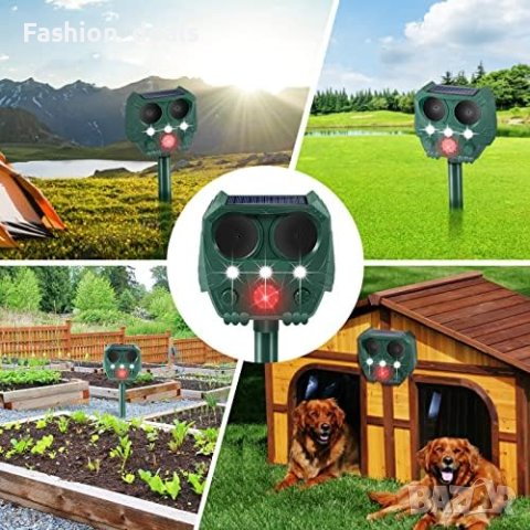 Нов уред Ултразвуково слънчево отблъскване на животни с PIR сензор Дом Градина, снимка 6 - Други стоки за дома - 42254677