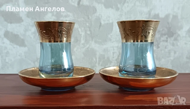 Луксозен комплект, сервиз за чай от 2броя.