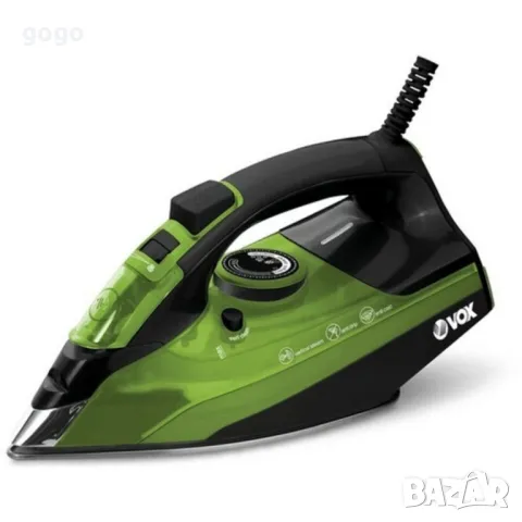 Парна ютия VOX DBL-2340, 2500W, Керамична плоча, Йонизация, кабел 1.9м, снимка 3 - Други - 49436421