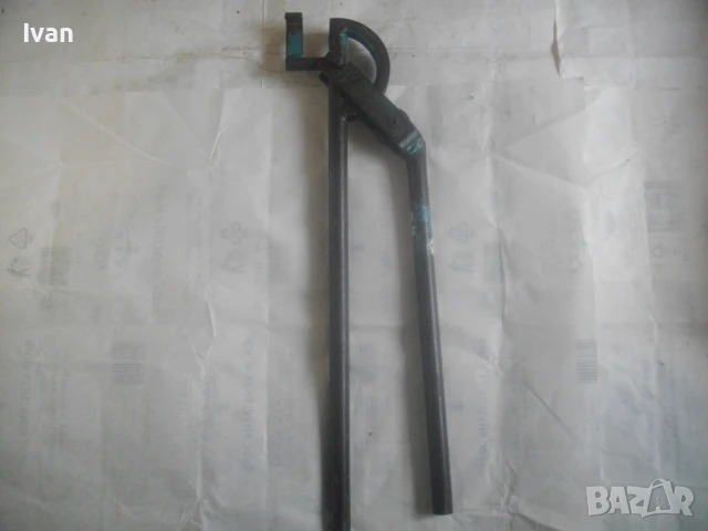 ф15мм НЕМСКИ ГОЛЯМ СТАРО КАЧЕСТВО ТРЪБОГИБ РЪЧЕН УРЕД ЗА ОГЪВАНЕ НА ВСЯКАКВИ ТРЪБИ ДИАМЕТЪР ДО ф15мм, снимка 4 - Други инструменти - 50476828