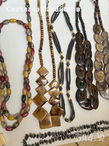 Лот от 15 броя гердани (8 са с естествени камъни), снимка 4 - Колиета, медальони, синджири - 51233040