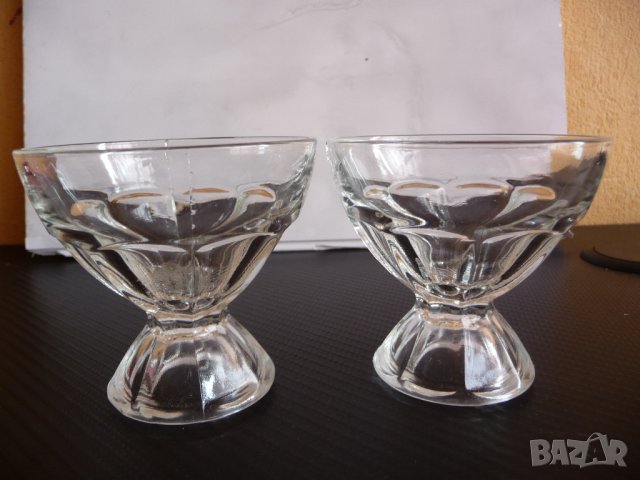 Две стъклени чашки за 2лв. чаши стъкло на столче аперитив, снимка 2 - Чаши - 44501142
