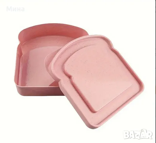 Кутия за обяд с форма на тост, снимка 3 - Кутии за храна - 47274190