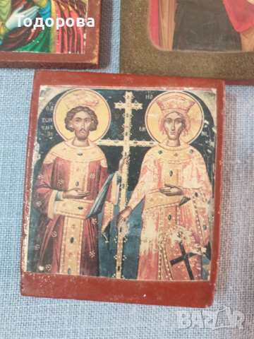 Лот 6- стари домашни икони -  5 броя, снимка 6 - Антикварни и старинни предмети - 44629509