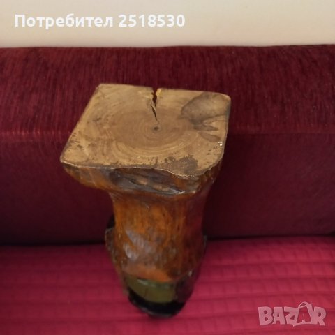 Фигура на ловец- дърворезба , снимка 4 - Антикварни и старинни предмети - 41933082