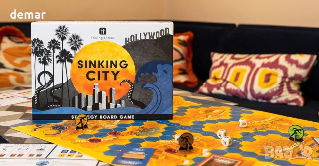 Talking Tables: Sinking City Нова настолна игра Забавно и бързо стратегическо приключение 13+, снимка 7 - Други игри - 42510439