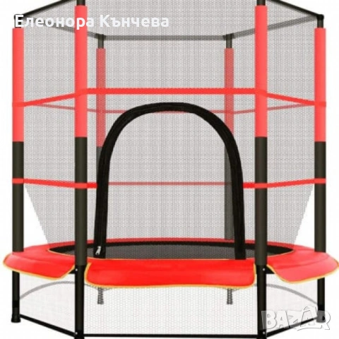 Мини батут с мрежа за безопасност – Компактен и забавен избор за деца , снимка 3 - Други стоки за дома - 53054189
